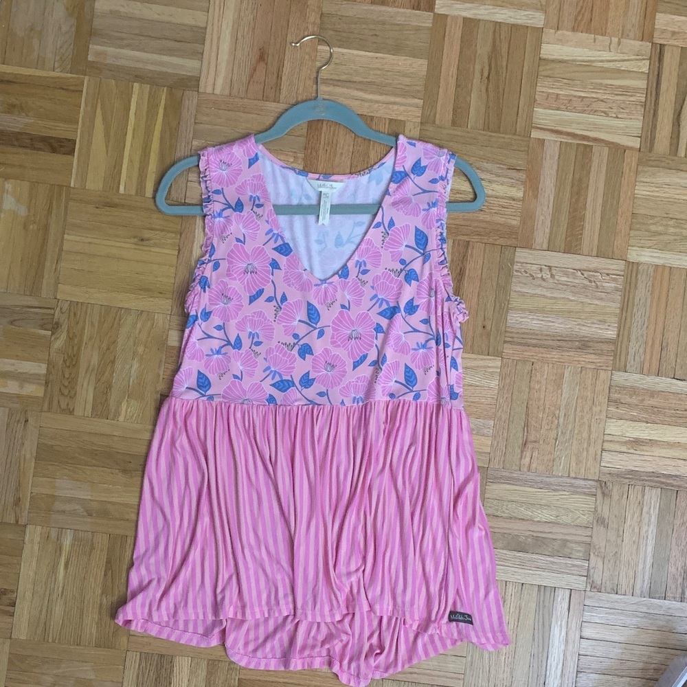 Matilda Jane - Women’s Size Small Pink Floral Sleeveless Top